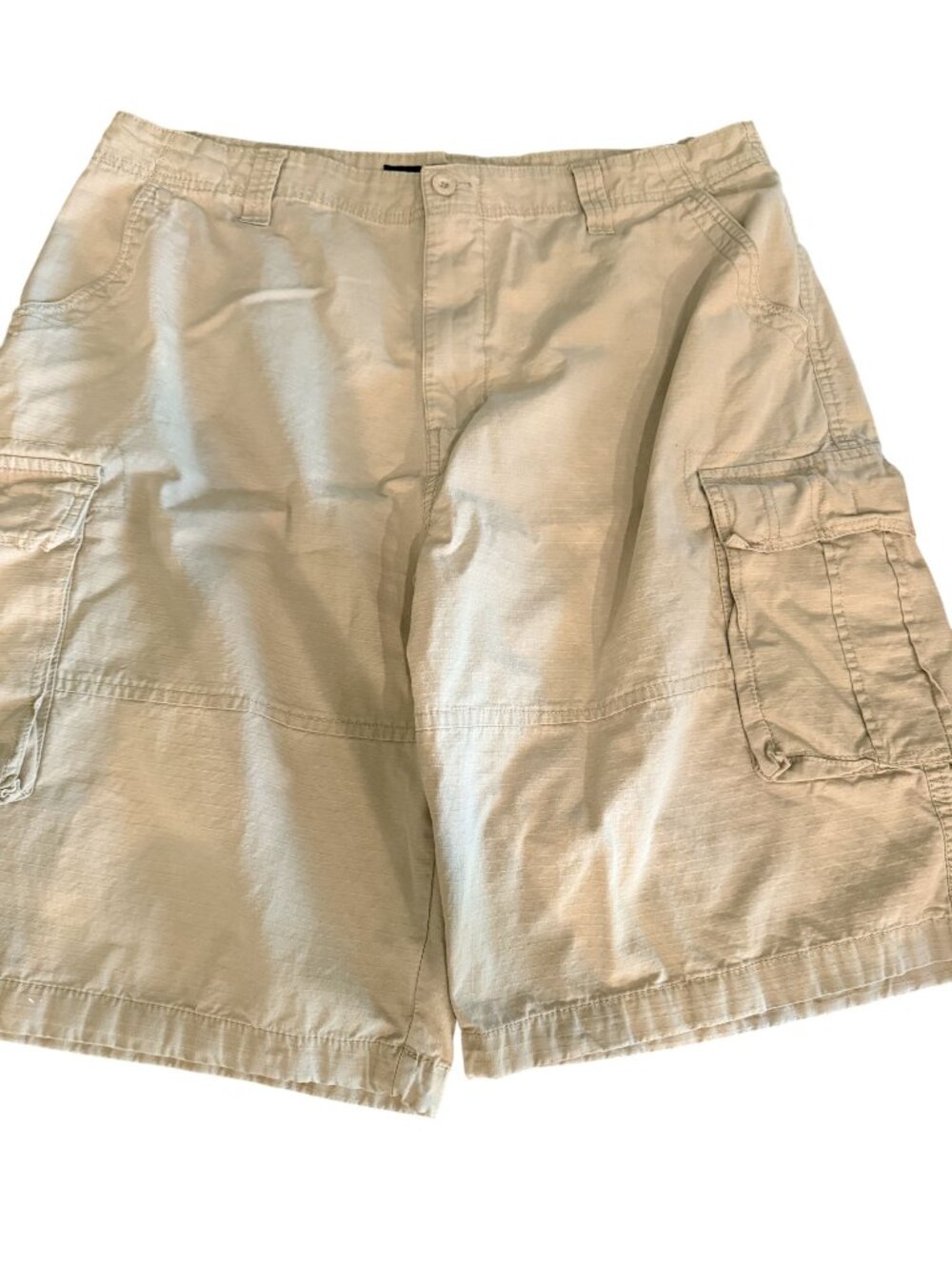 Beverly Hills Polo Club Mens Beige Cargo Shorts Size 38 100% Cotton Casual Wear